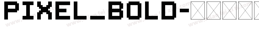 pixel_bold字体转换