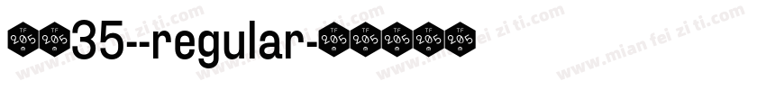 字体35--regular字体转换
