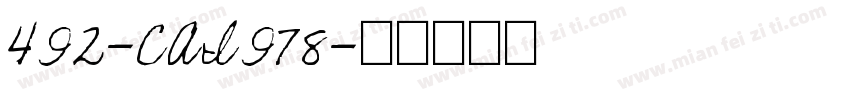 492-CAI978字体转换