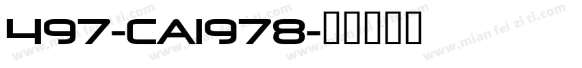 497-CAI978字体转换
