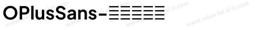 OPlusSans字体转换
