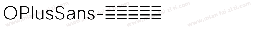 OPlusSans字体转换