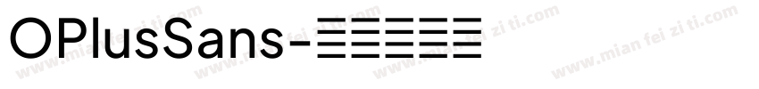 OPlusSans字体转换