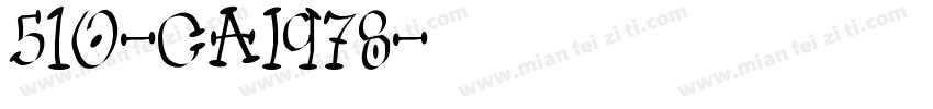 510-CAI978字体转换
