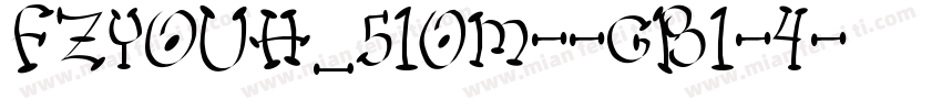 FZYOUH_510M--GB1-4字体转换