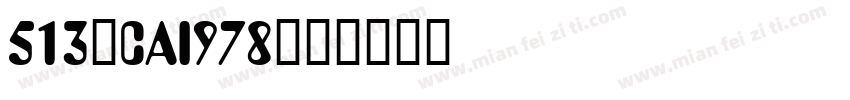 513-CAI978字体转换