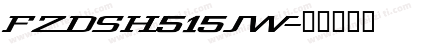 FZDSH515JW字体转换