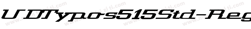 UDTypos515Std-Regul字体转换