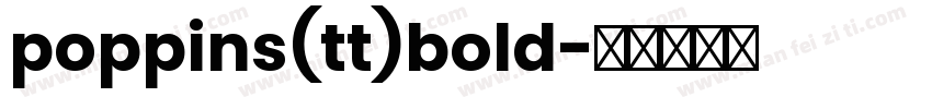 poppins(tt)bold字体转换