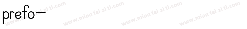 prefo字体转换
