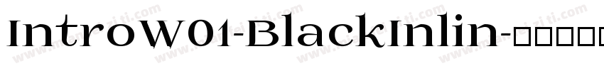 IntroW01-BlackInlin字体转换