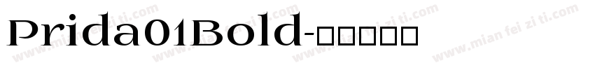 Prida01Bold字体转换