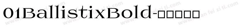 01BallistixBold字体转换