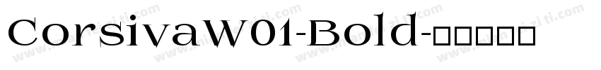 CorsivaW01-Bold字体转换