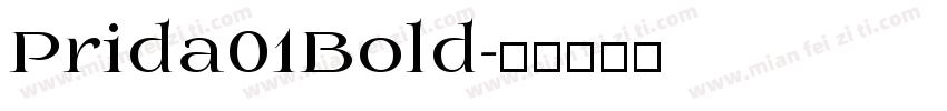 Prida01Bold字体转换