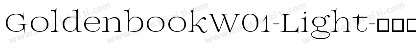 GoldenbookW01-Light字体转换