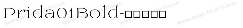 Prida01Bold字体转换