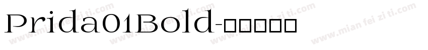 Prida01Bold字体转换