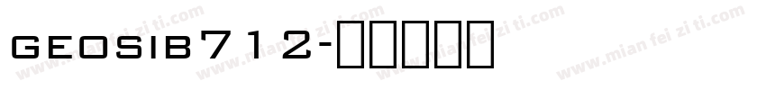 geosib712字体转换