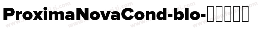 ProximaNovaCond-blo字体转换