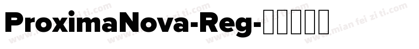 ProximaNova-Reg字体转换