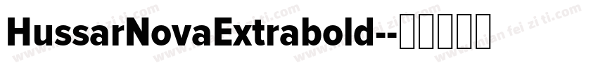 HussarNovaExtrabold-字体转换