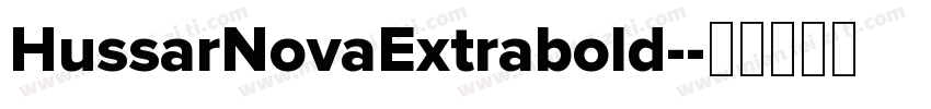 HussarNovaExtrabold-字体转换