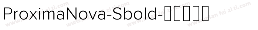 ProximaNova-Sbold字体转换