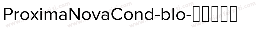 ProximaNovaCond-blo字体转换