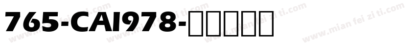 765-CAI978字体转换