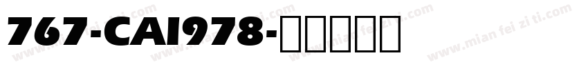 767-CAI978字体转换
