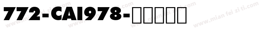 772-CAI978字体转换