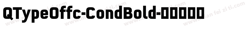QTypeOffc-CondBold字体转换