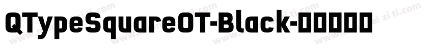 QTypeSquareOT-Black字体转换