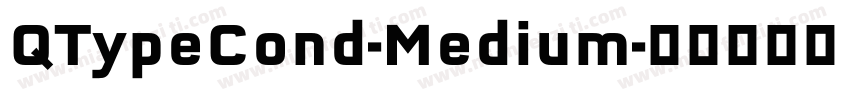 QTypeCond-Medium字体转换