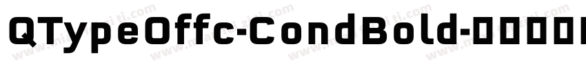 QTypeOffc-CondBold字体转换