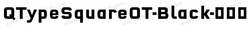 QTypeSquareOT-Black字体转换