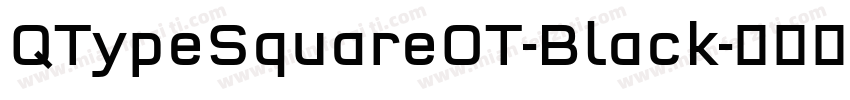 QTypeSquareOT-Black字体转换