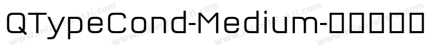 QTypeCond-Medium字体转换
