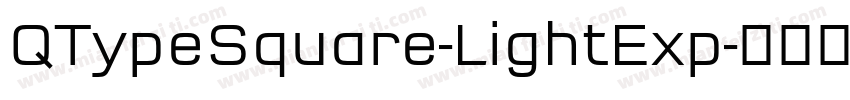 QTypeSquare-LightExp字体转换