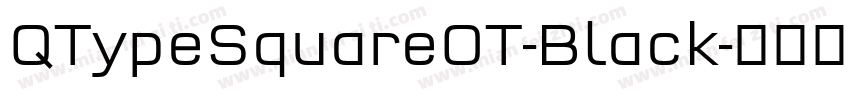 QTypeSquareOT-Black字体转换