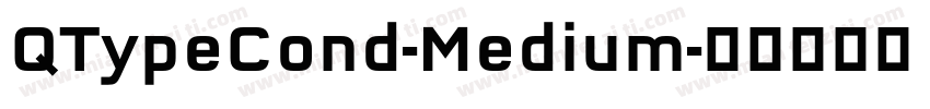 QTypeCond-Medium字体转换