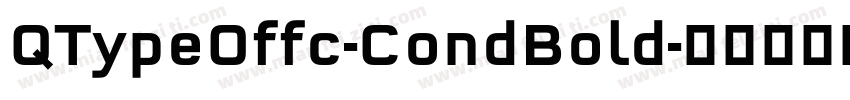 QTypeOffc-CondBold字体转换