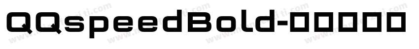 QQspeedBold字体转换