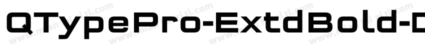 QTypePro-ExtdBold字体转换
