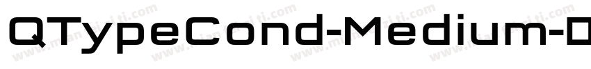 QTypeCond-Medium字体转换