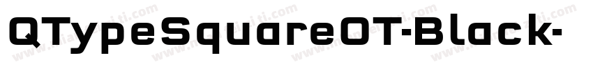QTypeSquareOT-Black字体转换