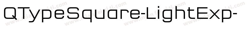 QTypeSquare-LightExp字体转换
