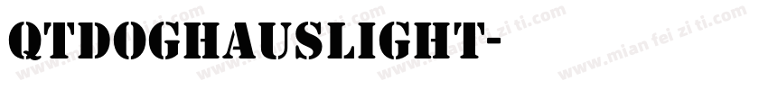 QTDoghausLight字体转换