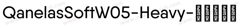QanelasSoftW05-Heavy字体转换